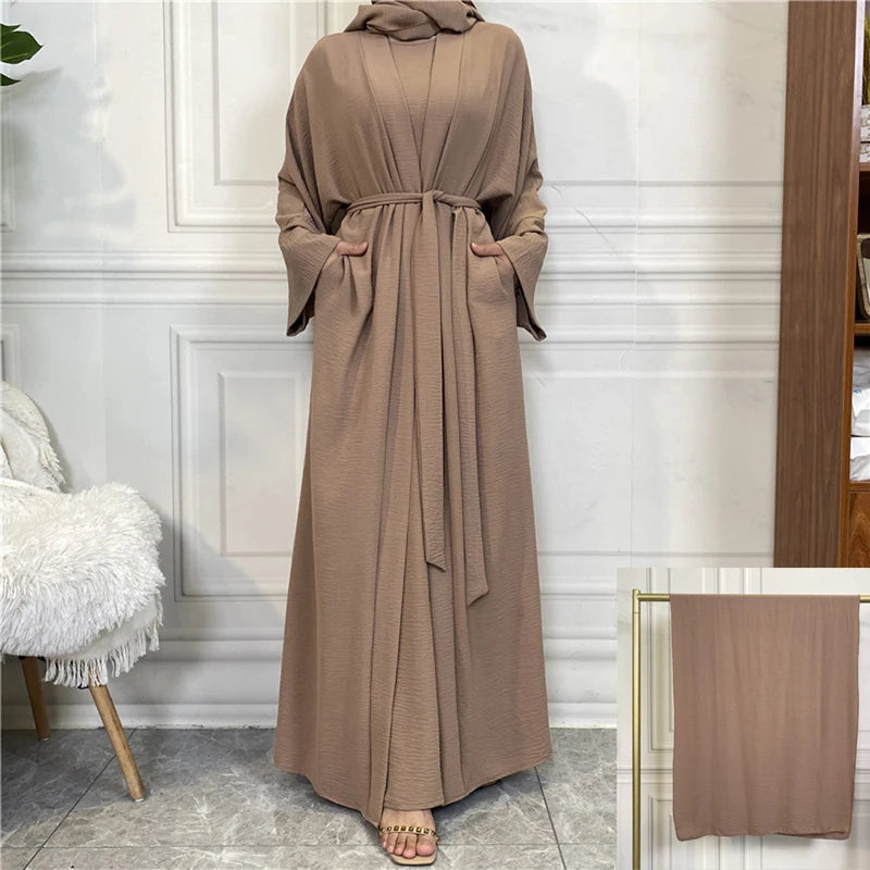 Stylish Islamic Abaya Dress Set – African Kaftan Inspired | Modest Muslim Women’s Wear